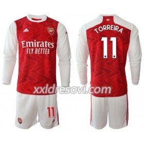 Arsenal Lucas Torreira 11 Domaći Dječji Komplet Dresovi za Nogomet 2020-2021 Dugim Rukavima (+ kratke hlače)